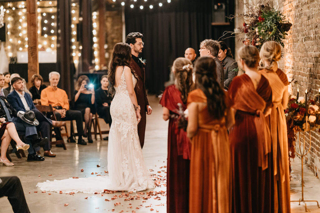 Wedding ceremony at B and A Warehouse Birmingham