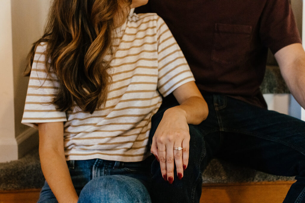 engagement ring photos indoors