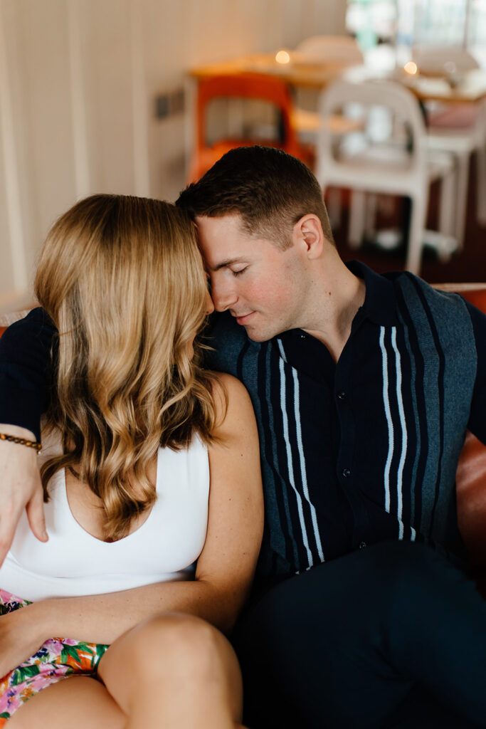 intimate and romantic philly engagement photos