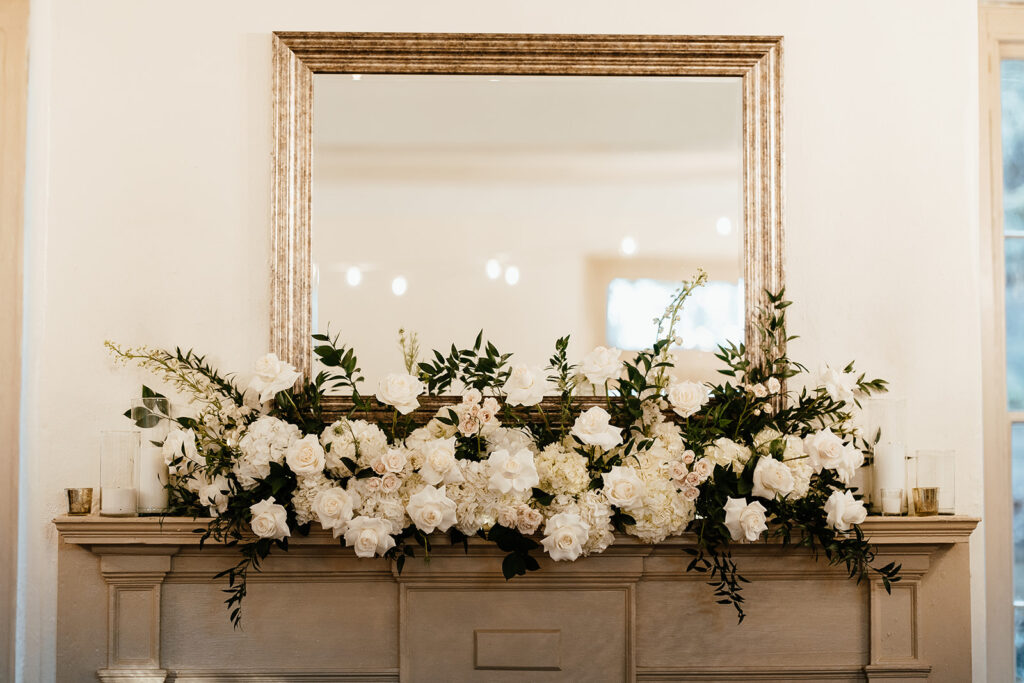 wedding reception decor florals